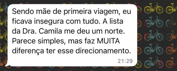 Mãe de primeira viagem encontrou direção